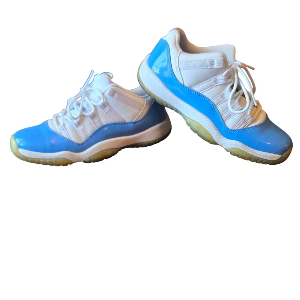 Nike Air Jordan 11 Retro Low Sneakers White/ University Blue Youth Size 5.5